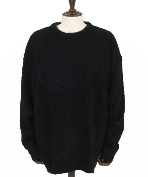 CAMBIO（カンビオ）の「mn3152-Minimal Shaggy Knit Pullover シャギーニット（ニット/セーター・メンズ・ブラック/グレー/イエロー・M/L）」の22枚目の写真