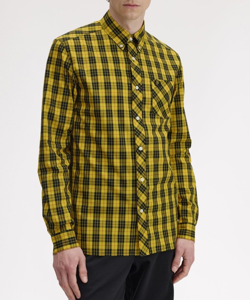 FRED PERRY(フレッドペリー)の「Macleod Tartan Shirt/マクラウドタータンシャツ(シャツ/ブラウス・メンズ・イエロー・M/L/S)」の1枚目の写真