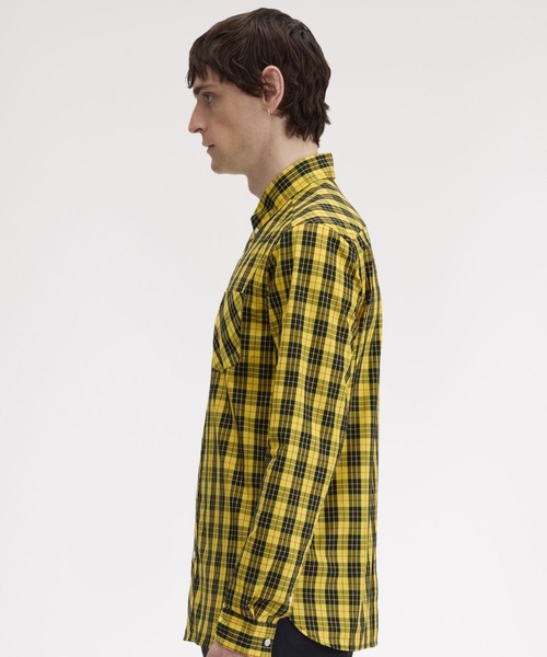 FRED PERRY(フレッドペリー)の「Macleod Tartan Shirt/マクラウドタータンシャツ(シャツ/ブラウス・メンズ・イエロー・M/L/S)」の4枚目の写真