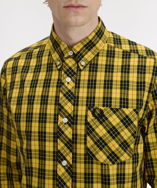 FRED PERRY(フレッドペリー)の「Macleod Tartan Shirt/マクラウドタータンシャツ(シャツ/ブラウス・メンズ・イエロー・M/L/S)」の9枚目の写真