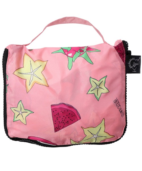 ScoLar（スカラー）の「652449：仲宗根泉(HY)コラボ 2柄展開折り畳みリュック（バックパック/リュック・レディース・ピンク/ブラック・FREE）」の15枚目の写真