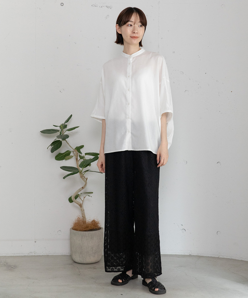 POU DOU DOU（プードゥドゥ）の「ラッセルレースパンツ（その他パンツ・レディース・オフホワイト/ブラック・M）」の14枚目の写真