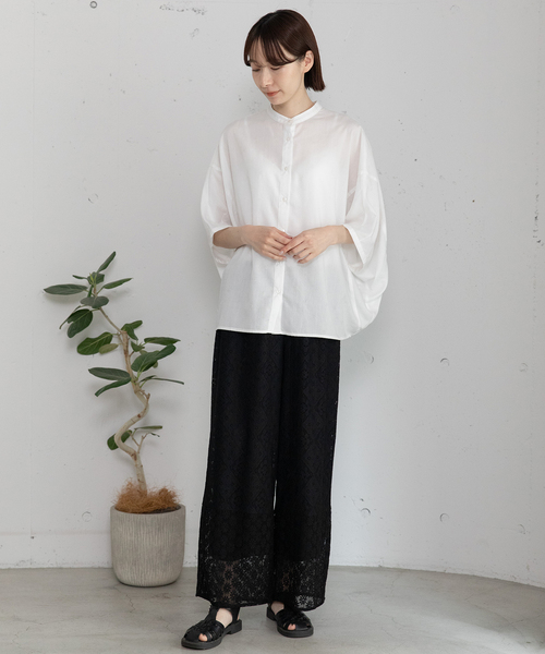 POU DOU DOU（プードゥドゥ）の「ラッセルレースパンツ（その他パンツ・レディース・オフホワイト/ブラック・M）」の15枚目の写真