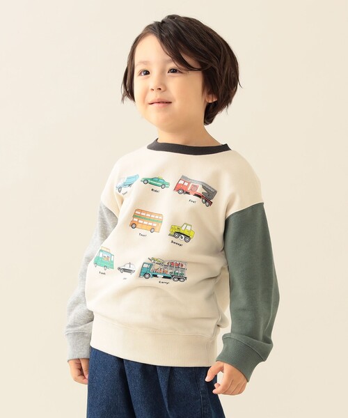 BEAMS mini（ビームスミニ）の「ワーキングカー スウェット 2025FW（90～130cm）（スウェット・キッズ・オレンジ系その他6/インディゴブルー/その他・90/100/110/120/130）」の3枚目の写真