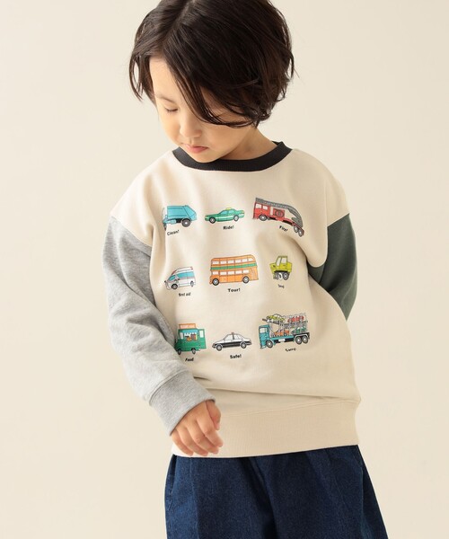 BEAMS mini（ビームスミニ）の「ワーキングカー スウェット 2025FW（90～130cm）（スウェット・キッズ・オレンジ系その他6/インディゴブルー/その他・90/100/110/120/130）」の5枚目の写真