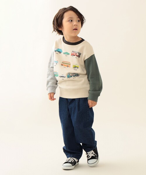 BEAMS mini（ビームスミニ）の「ワーキングカー スウェット 2025FW（90～130cm）（スウェット・キッズ・オレンジ系その他6/インディゴブルー/その他・90/100/110/120/130）」の7枚目の写真