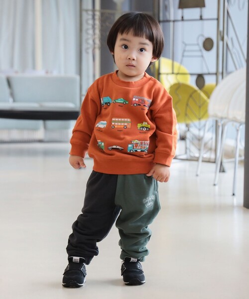 BEAMS mini（ビームスミニ）の「ワーキングカー スウェット 2025FW（90～130cm）（スウェット・キッズ・オレンジ系その他6/インディゴブルー/その他・90/100/110/120/130）」の11枚目の写真