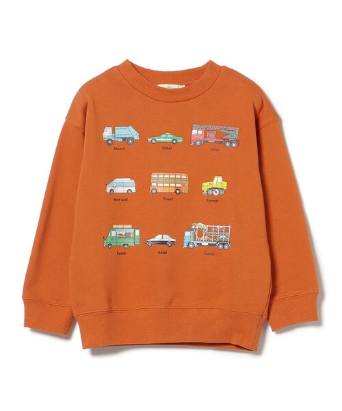 BEAMS mini（ビームスミニ）の「ワーキングカー スウェット 2025FW（90～130cm）（スウェット・キッズ・オレンジ系その他6/インディゴブルー/その他・90/100/110/120/130）」の12枚目の写真