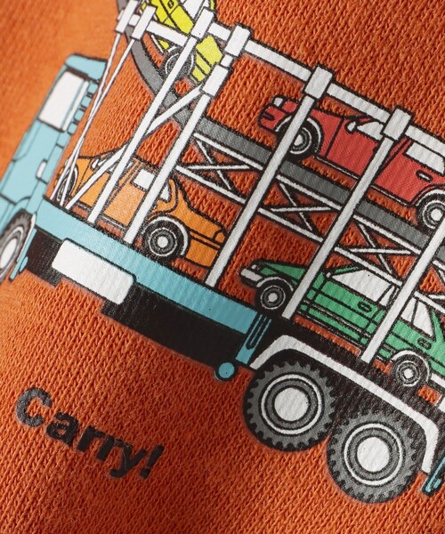 BEAMS mini（ビームスミニ）の「ワーキングカー スウェット 2025FW（90～130cm）（スウェット・キッズ・オレンジ系その他6/インディゴブルー/その他・90/100/110/120/130）」の14枚目の写真