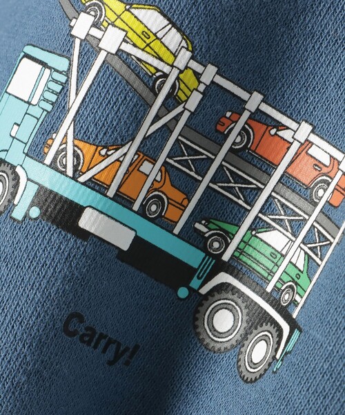 BEAMS mini（ビームスミニ）の「ワーキングカー スウェット 2025FW（90～130cm）（スウェット・キッズ・オレンジ系その他6/インディゴブルー/その他・90/100/110/120/130）」の17枚目の写真