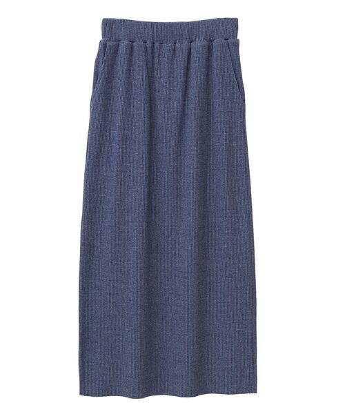 ELENCARE DUE（エレンカーレデュエ）の「・ELENCARE DUE リブナロースカート（スカート・レディース・ブラック/ボルドー/グリーン/ダークグレー/ネイビー・FREE）」の4枚目の写真