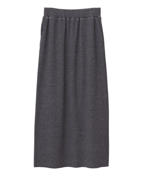 ELENCARE DUE（エレンカーレデュエ）の「・ELENCARE DUE リブナロースカート（スカート・レディース・ブラック/ボルドー/グリーン/ダークグレー/ネイビー・FREE）」の10枚目の写真