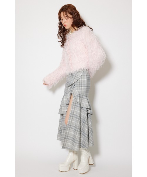 フリルスリットハイウエストスコートショートパンツ 秋服 冬服