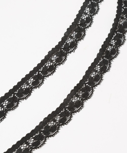 LOWRYS FARM（ローリーズファーム）の「レースラップベルト  578586（ベルト・レディース・ブラック/ホワイト・FREE）」の6枚目の写真