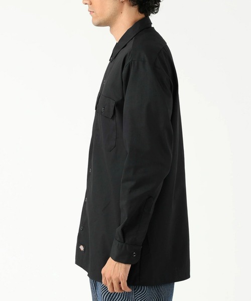 Dickies(ディッキーズ)の「Dickies/ディッキーズ ワークシャツ /長袖シャツ "574"(シャツ/ブラウス・メンズ・ネイビー/ダークブラウン/チャコールグレー/ブラック/サンドベージュ・MEDIUM/LARGE/SMALL/X-LARGE/3L)」の6枚目の写真