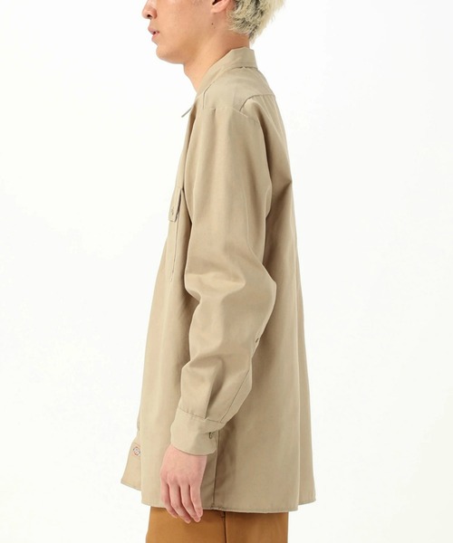 Dickies(ディッキーズ)の「Dickies/ディッキーズ ワークシャツ /長袖シャツ "574"(シャツ/ブラウス・メンズ・ネイビー/ダークブラウン/チャコールグレー/ブラック/サンドベージュ・MEDIUM/LARGE/SMALL/X-LARGE/3L)」の15枚目の写真