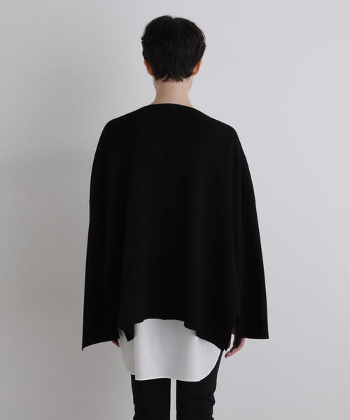 ◇オーバーサイズニットケーププルオーバー（ニット/セーター）｜LE