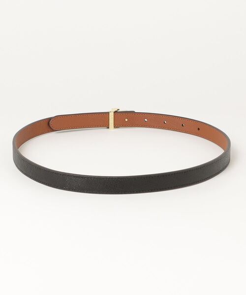 セール】ロゴ リバーシブル クロスハッチ スキニー ベルト（ベルト