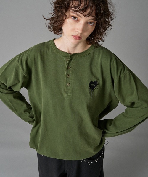 HENRY NECK LONG SLEEVE T-SHIRT /ヘンリーネックロンT（Tシャツ
