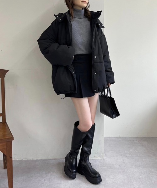 one after another NICE CLAUP(ワンアフターアナザーナイスクラップ)の「ロゴモチーフエンボスミニバッグ(トートバッグ・レディース・アッシュグレー/ブラック/ライトピンク/サックスブルー・FREE)」の8枚目の写真