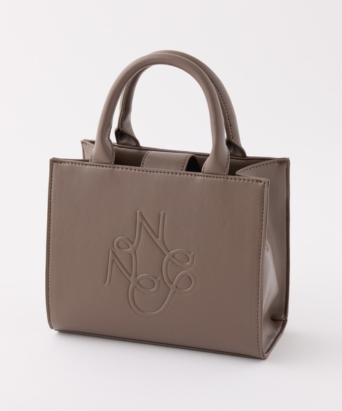 セール】ロゴモチーフエンボスミニバッグ（トートバッグ）｜one after