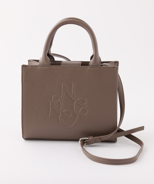 セール】ロゴモチーフエンボスミニバッグ（トートバッグ）｜one after