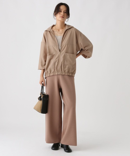 Elura（エルーラ）の「アイロンいらずドライブルゾン/590117（ブルゾン・レディース・ブラック/ベージュ・FREE）」の15枚目の写真