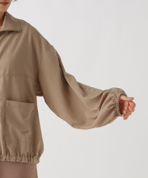 Elura（エルーラ）の「アイロンいらずドライブルゾン/590117（ブルゾン・レディース・ブラック/ベージュ・FREE）」の8枚目の写真