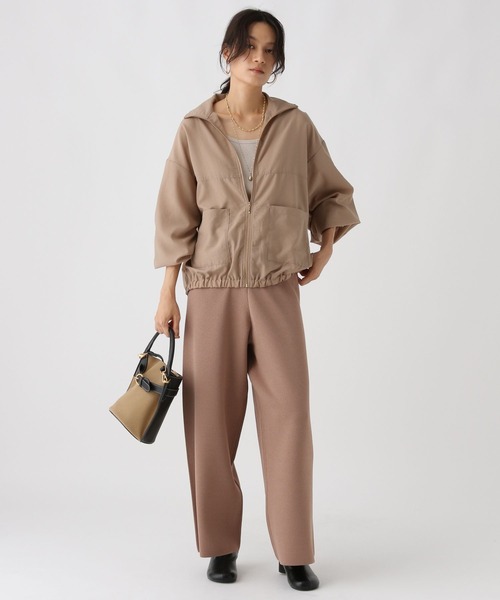 Elura（エルーラ）の「アイロンいらずドライブルゾン/590117（ブルゾン・レディース・ブラック/ベージュ・FREE）」の19枚目の写真