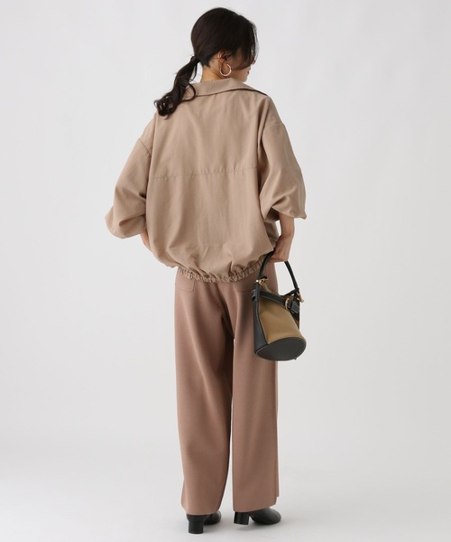 Elura（エルーラ）の「アイロンいらずドライブルゾン/590117（ブルゾン・レディース・ブラック/ベージュ・FREE）」の16枚目の写真