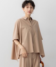 23区（ニジュウサンク）の「【洗える】TWマットクロス ポンチョシルエット シャツ（シャツ/ブラウス）」