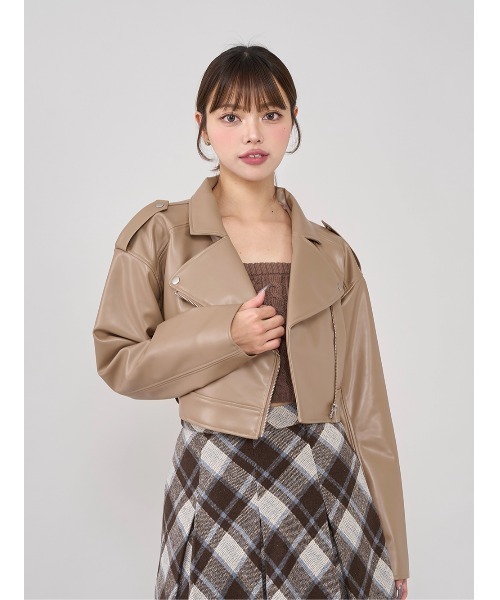 Darich（ダーリッチ）の「ドロップショートライダースジャケット