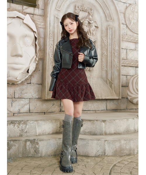 Darich（ダーリッチ）の「ドロップショートライダースジャケット