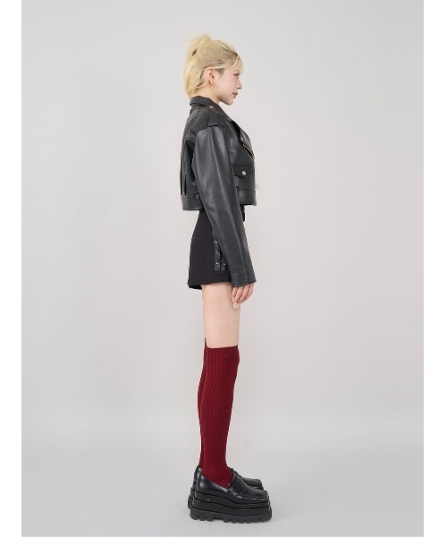 Darich ドロップショートライダースジャケット ノベルティTシャツ2点