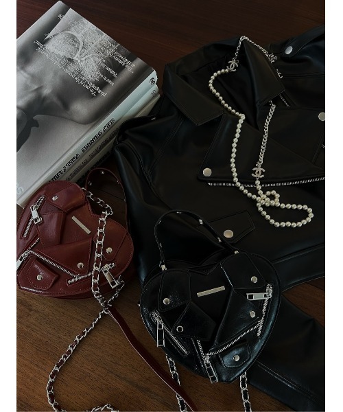 ドロップショートライダースジャケット（ライダースジャケット