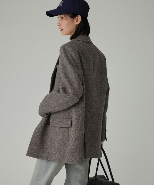 BABYLONE ECOウールツイルダブルジャケット セール】ECOウールツイルダブルジャケット（テーラードジャケット