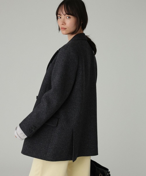 BABYLONE ECOウールツイルダブルジャケット BABYLONE｜ECOウールツイルダブルジャケット | Rakuten Fashion(楽天
