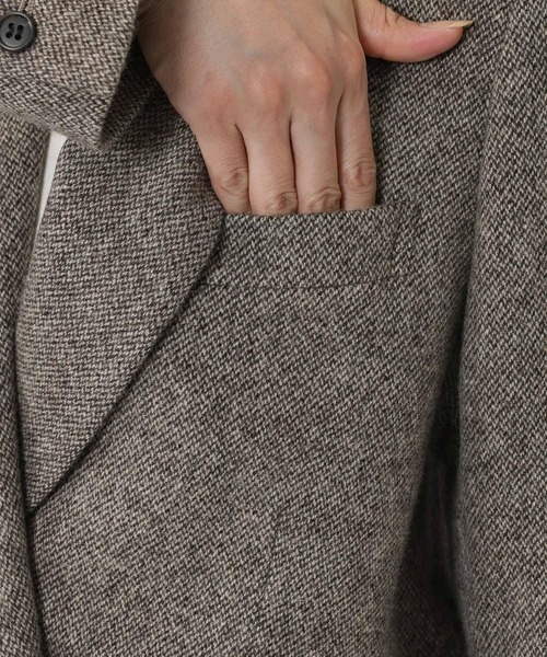 セール】ECOウールツイルダブルジャケット（テーラードジャケット