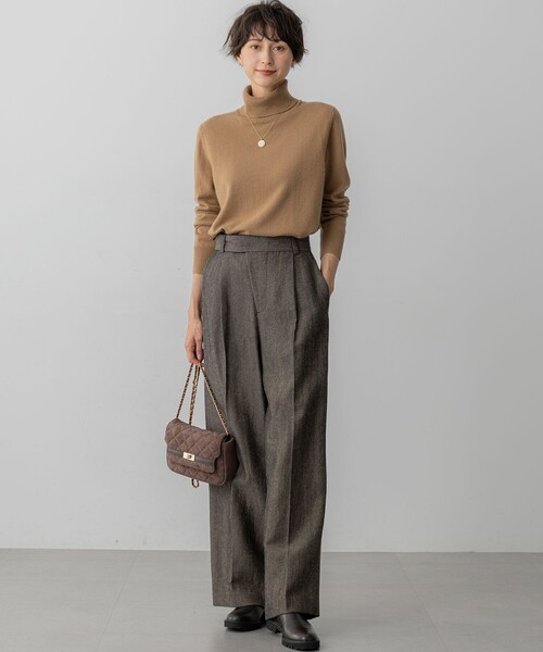 23区 S(ニジュウサンクチイサイサイズ)の「ピュアカシミヤ タートルネック ニット(ニット/セーター・レディース・スカイブルー系/ライトグレー系/ブルー系/ベージュ系/オレンジ系/黄土色系/イエロー系・32)」の15枚目の写真