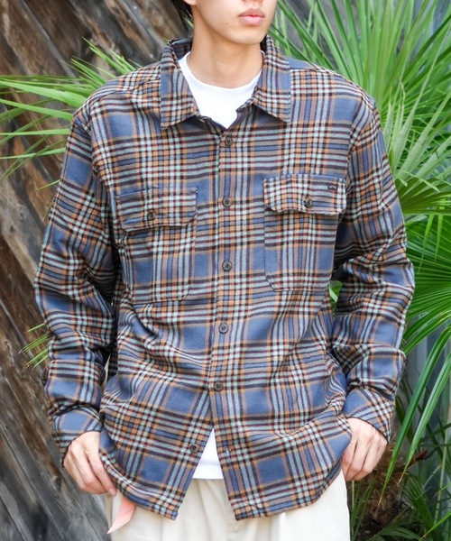BILLABONG(ビラボン)の「BILLABONG メンズ 24A053500-OFFSHORE FLANNEL 長袖シャツ 【2025年秋冬モデル】/ビラボンチェック柄ネルシャツ(シャツ/ブラウス・メンズ・ブラック/ブルー系その他・MEDIUM/LARGE/X-LARGE)」の2枚目の写真