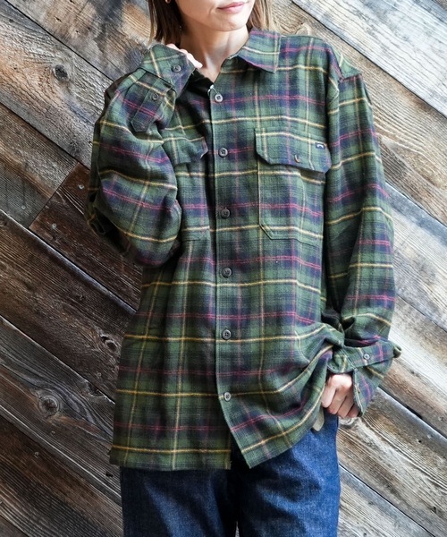 BILLABONG(ビラボン)の「BILLABONG メンズ 24A053500-OFFSHORE FLANNEL 長袖シャツ 【2025年秋冬モデル】/ビラボンチェック柄ネルシャツ(シャツ/ブラウス・メンズ・ブラック/ブルー系その他・MEDIUM/LARGE/X-LARGE)」の1枚目の写真