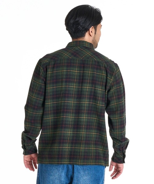 BILLABONG(ビラボン)の「BILLABONG メンズ 24A053500-OFFSHORE FLANNEL 長袖シャツ 【2025年秋冬モデル】/ビラボンチェック柄ネルシャツ(シャツ/ブラウス・メンズ・ブラック/ブルー系その他・MEDIUM/LARGE/X-LARGE)」の9枚目の写真