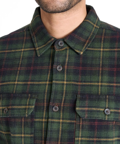 BILLABONG(ビラボン)の「BILLABONG メンズ 24A053500-OFFSHORE FLANNEL 長袖シャツ 【2025年秋冬モデル】/ビラボンチェック柄ネルシャツ(シャツ/ブラウス・メンズ・ブラック/ブルー系その他・MEDIUM/LARGE/X-LARGE)」の8枚目の写真