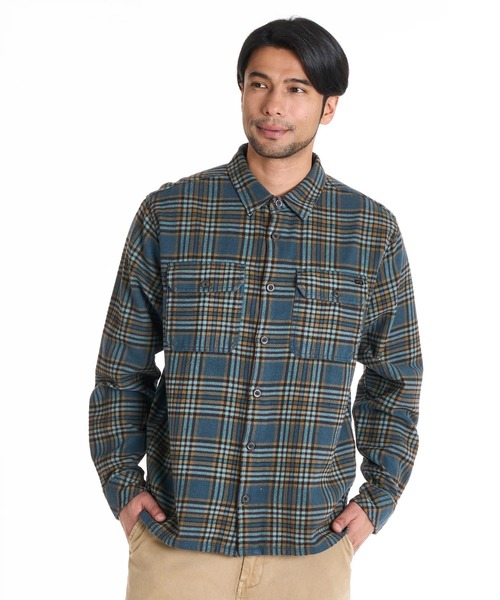 BILLABONG(ビラボン)の「BILLABONG メンズ 24A053500-OFFSHORE FLANNEL 長袖シャツ 【2025年秋冬モデル】/ビラボンチェック柄ネルシャツ(シャツ/ブラウス・メンズ・ブラック/ブルー系その他・MEDIUM/LARGE/X-LARGE)」の22枚目の写真