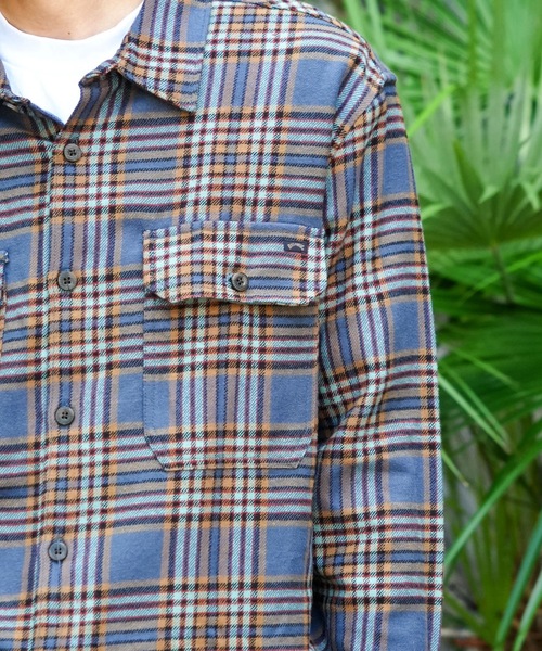 BILLABONG(ビラボン)の「BILLABONG メンズ 24A053500-OFFSHORE FLANNEL 長袖シャツ 【2025年秋冬モデル】/ビラボンチェック柄ネルシャツ(シャツ/ブラウス・メンズ・ブラック/ブルー系その他・MEDIUM/LARGE/X-LARGE)」の13枚目の写真