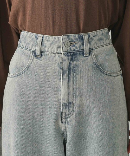 GLOBAL WORK（グローバルワーク）の「GOODデニムカラーバギーパンツ/498402（デニムパンツ・レディース・インディゴブルー/ブラウン・X-SMALL/SMALL/MEDIUM/LARGE/X-LARGE/XX-LARGE）」の15枚目の写真