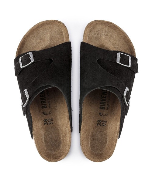 BIRKENSTOCK(ビルケンシュトック)の「【公式】ビルケンシュトック Zurich/チューリッヒ スエードレザー(サンダル・メンズ・ブラック・26.5cm【レギュラー幅】/25cm【レギュラー幅】/27cm【レギュラー幅】/28.5cm【レギュラー幅】/28cm【レギュラー幅】/22.5cm【ナロー幅】/23cm【ナロー幅】/24cm【ナロー幅】/26cm【レギュラー幅】/27cm【ナロー幅】/26.5cm【ナロー幅】/25cm【ナロー幅】/24.5cm【ナロー幅】)」の3枚目の写真
