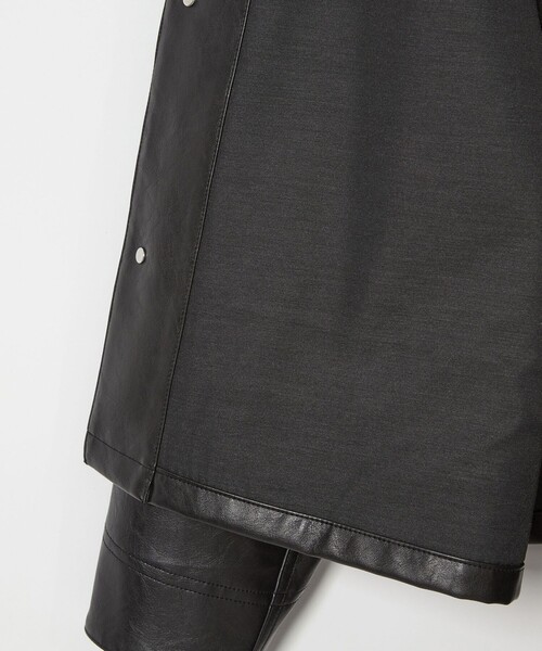 レザーライク クロップド カバーオール（ブルゾン）｜MONKEY TIME