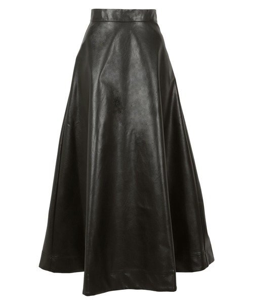 KOBE LETTUCE（コウベレタス）の「フェイクレザーフレアスカート（スカート・レディース・ブラック/ブラウン・M）」の10枚目の写真