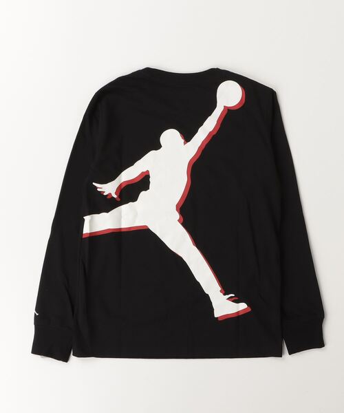 JORDAN BRAND（ジョーダンブランド）の「ジョーダン  JDB AJB LABEL LS-TEE（Tシャツ/カットソー・キッズ・ブラック/アイボリー・130cm/140cm/150cm/160cm）」の4枚目の写真